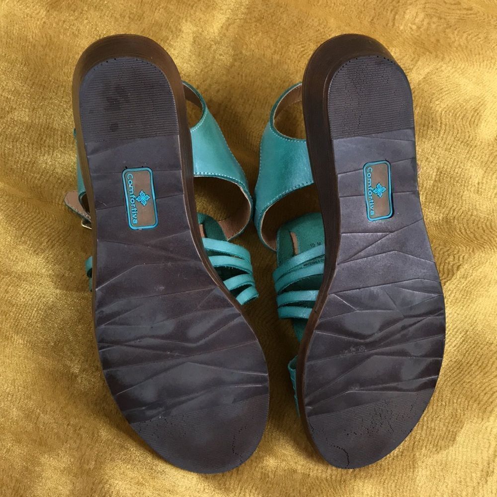 Comfortiva Leather Sandals Made in Mexico. - Picture 7 of 12